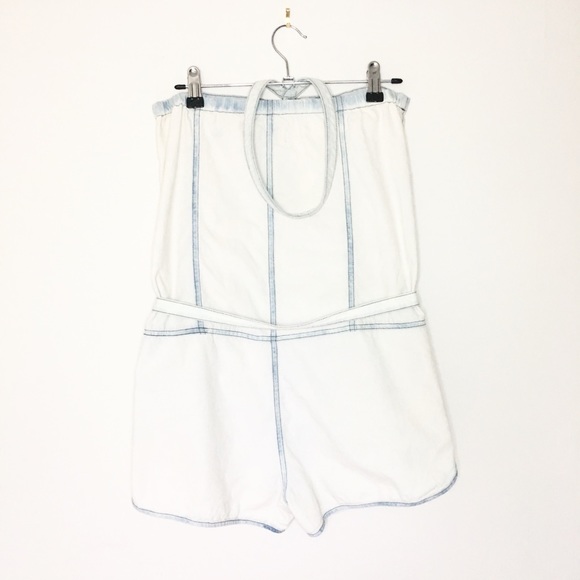 DIESEL 70s inspired halter denim shorts onesie - Picture 2 of 8